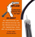 Žací struna zubatá ke křovinořezu SAW LINE 3 mm