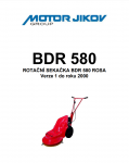 Bubnová sekačka ROSA BDR 580 Verze 1 do roku 2000