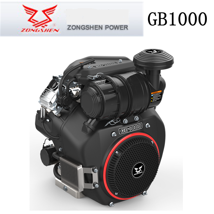 Motor ZONGSHEN GB1000 TWIN, 999cc, 32,5 HP horizontální hřídel 28,6 x 80 mm
